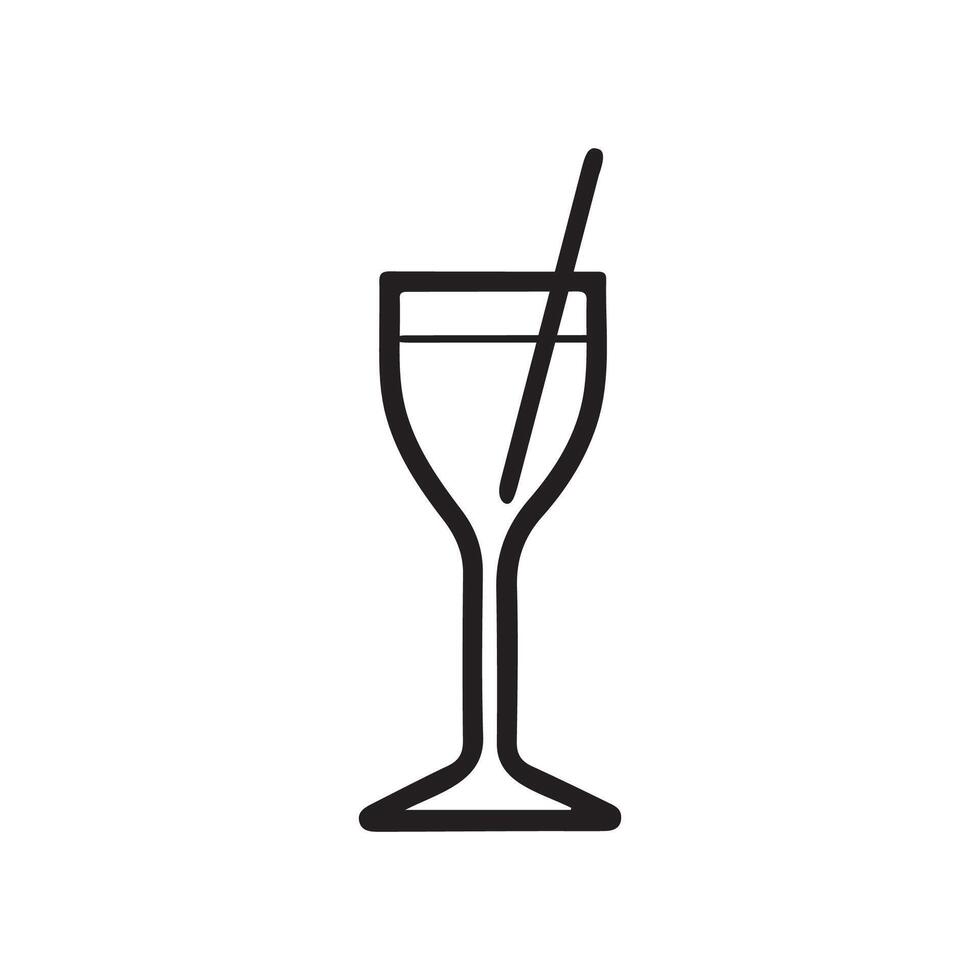 cocktail icoon. drinken concept symbool ontwerp vector