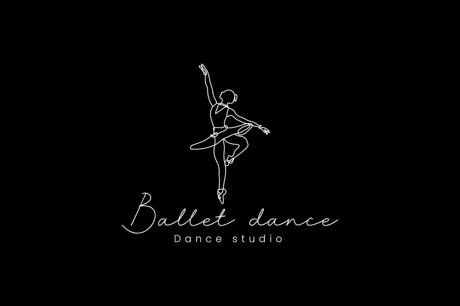 ballet logo vector icoon illustratie