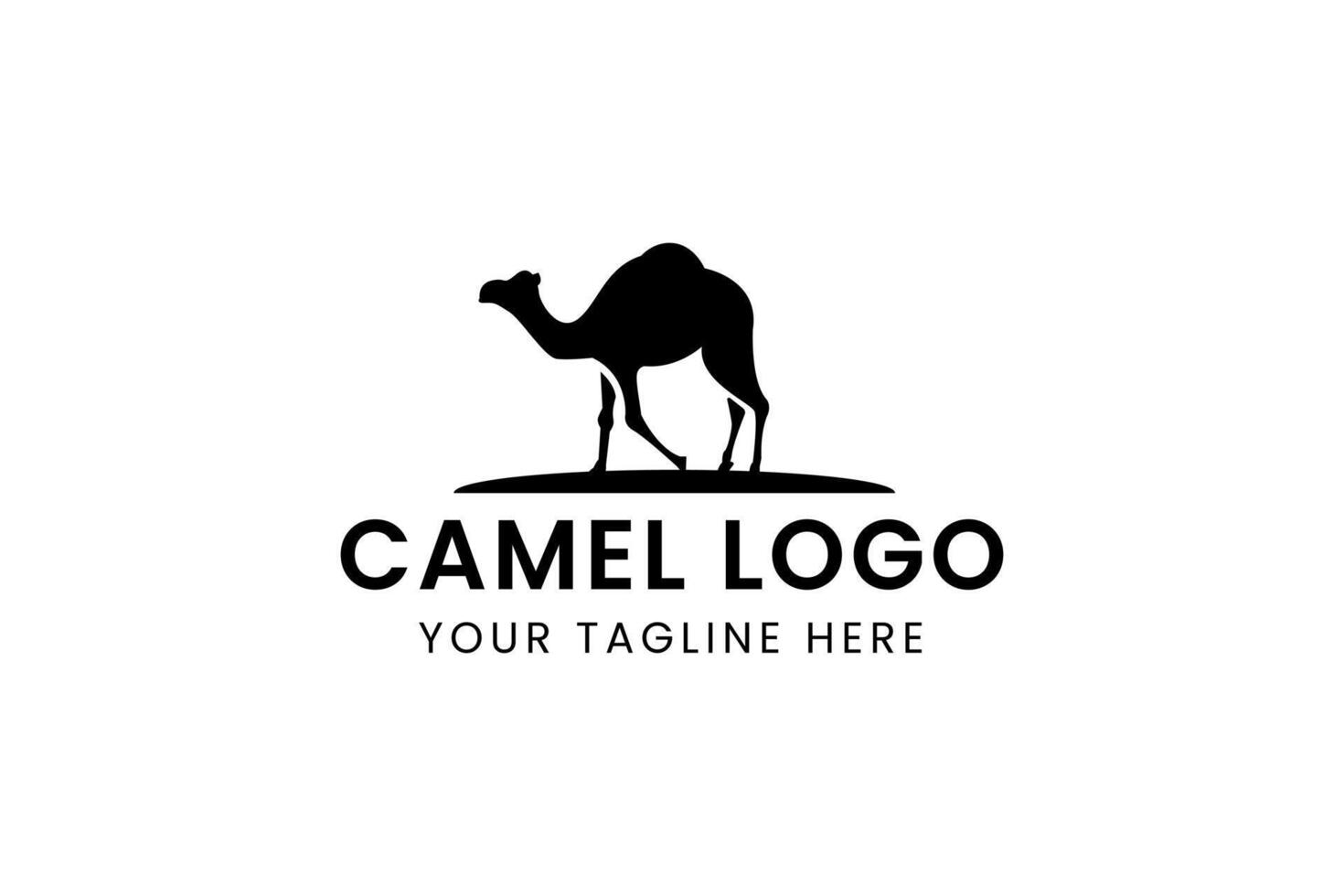 kameel logo vector icoon illustratie