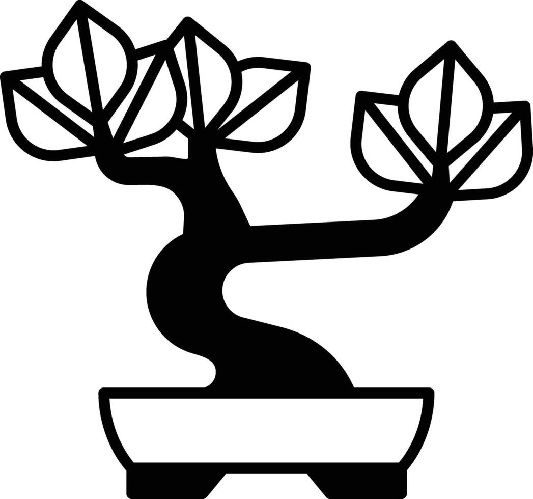 bonsai vector illustratie