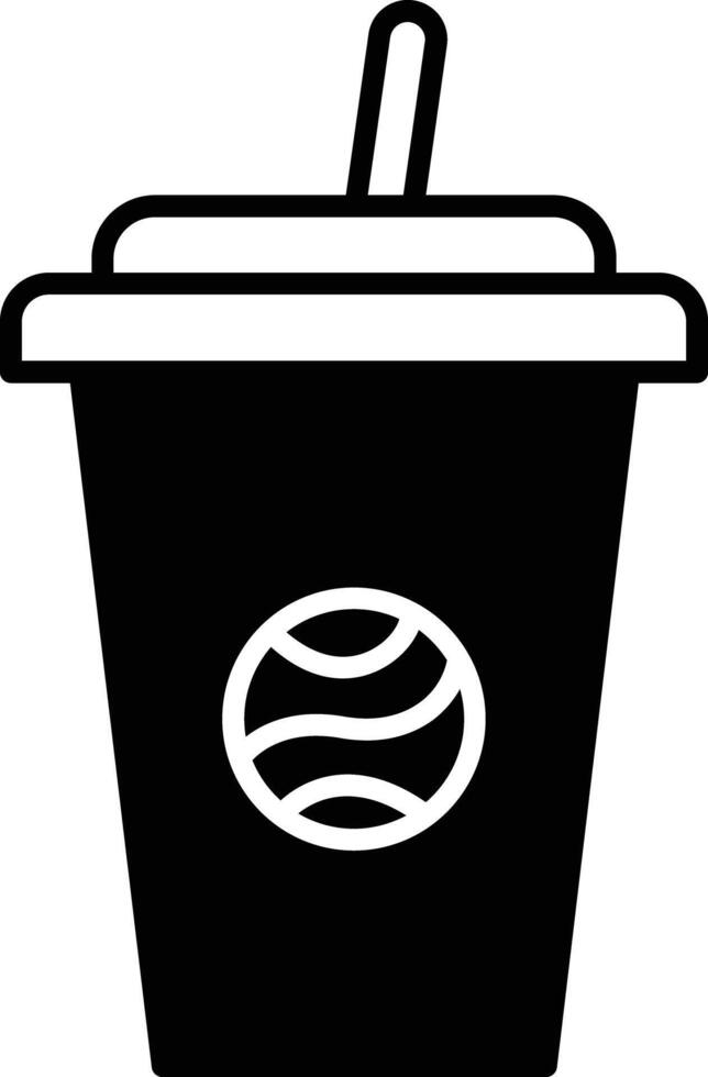 koffie glyph en lijn vector illustratie