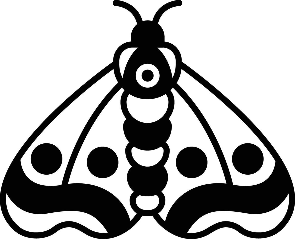 vlinder glyph en lijn vector illustratie