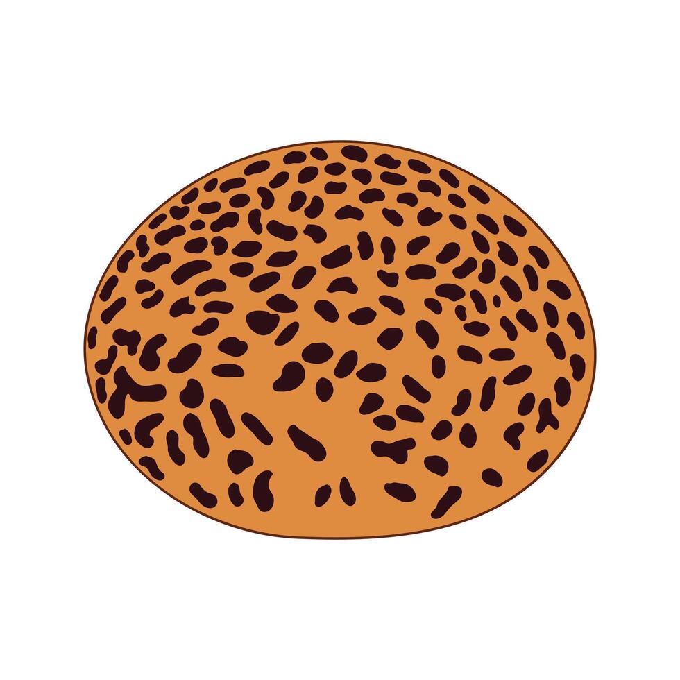 Choco bun icoon tekenfilm vector illustratie geïsoleerd Aan wit achtergrond