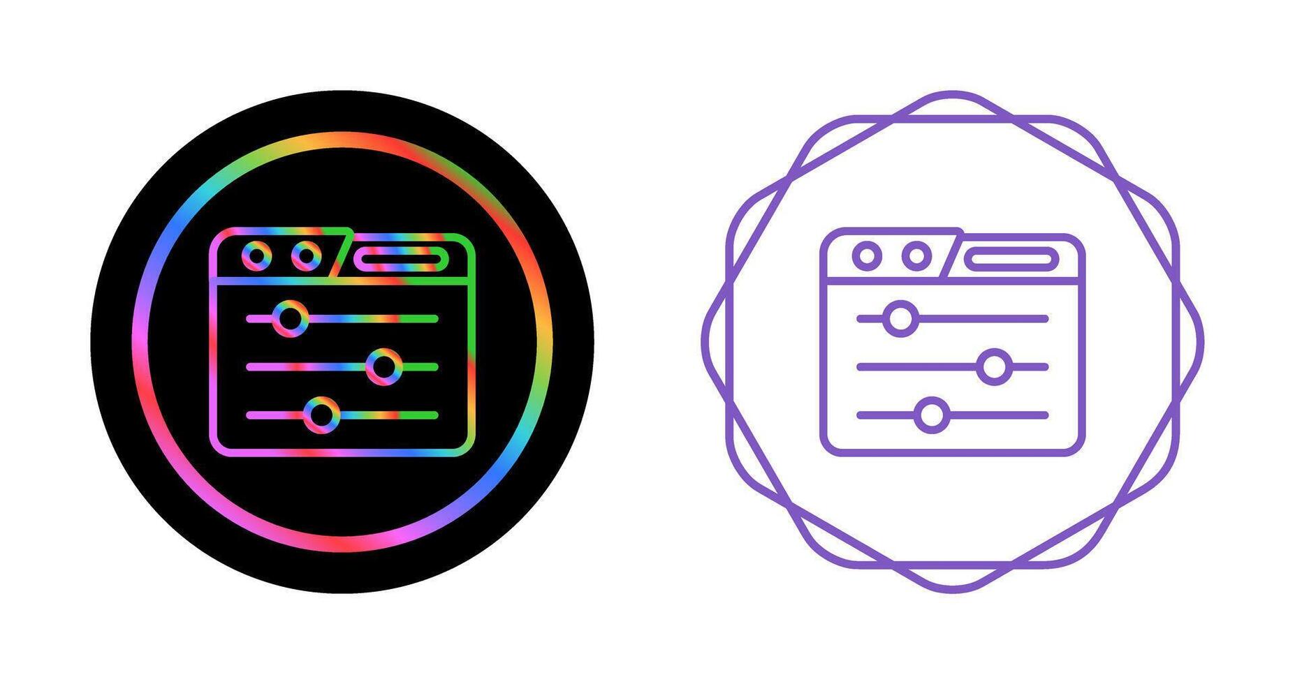 bedieningspaneel vector pictogram