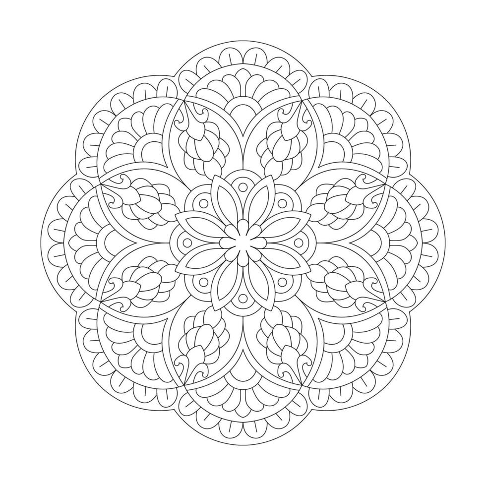 tribal bloemen ornament ideeën voor kleur boek bladzijde vector