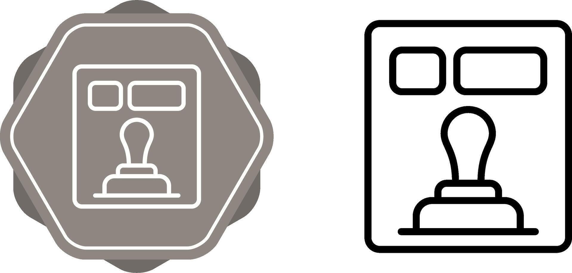 postzegel gereedschap vector icoon