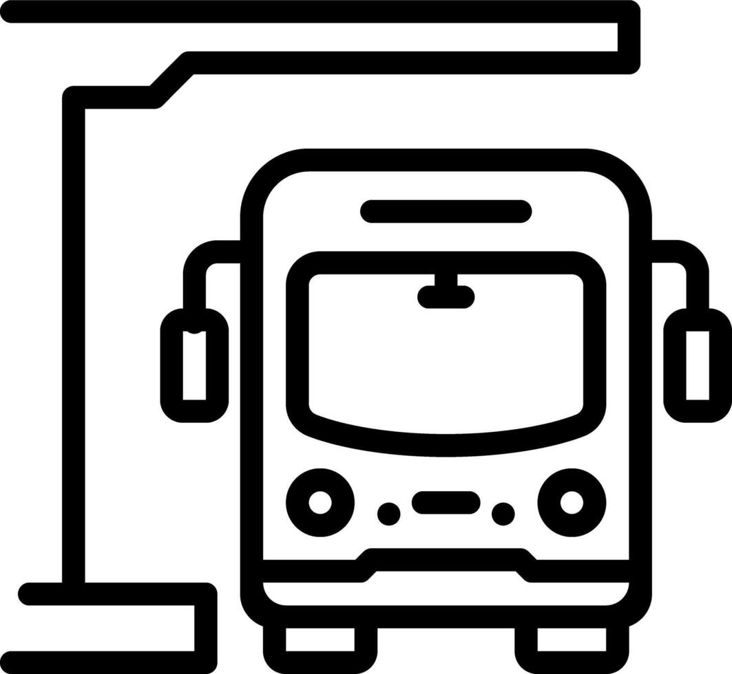 vector zwart lijn icoon voor doorvoer