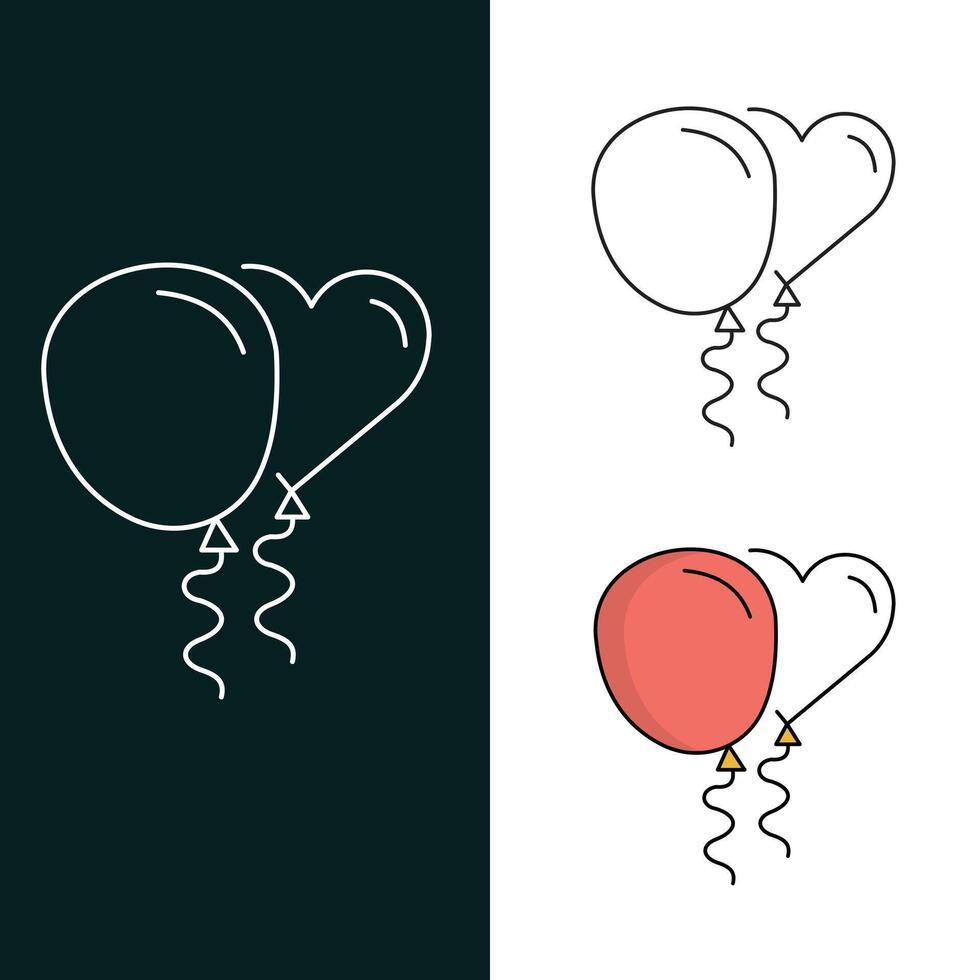 ballonnen vector icoon ontwerp