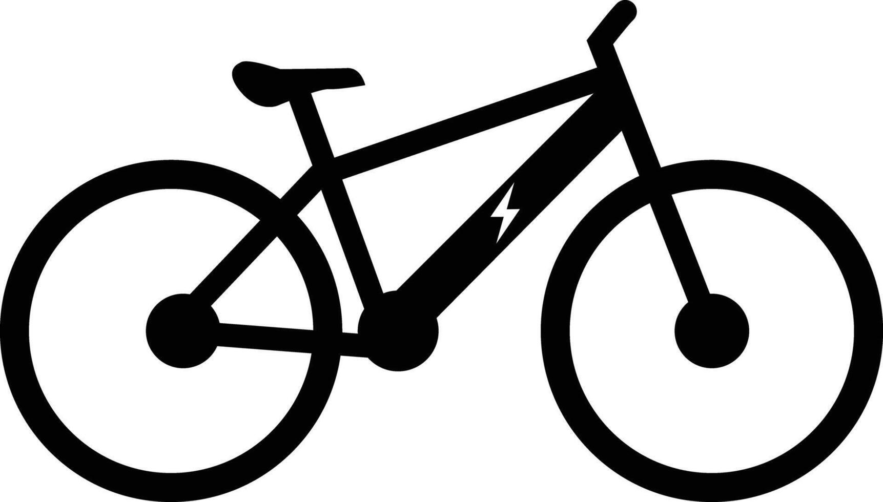 elektrisch fiets icoon. elektro fiets teken. elektrisch fiets symbool. e-fiets logo. vlak stijl. vector