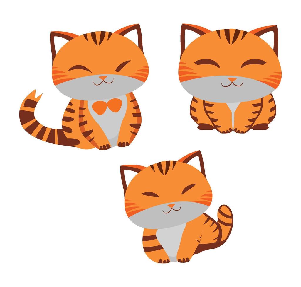 mascotte kat schattig en schattig vector illustratie