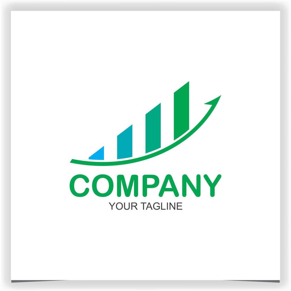 abstract financieel groei omhoog logo icoon ontwerp met pijl gecombineerd voor economie financiën element symbool vector