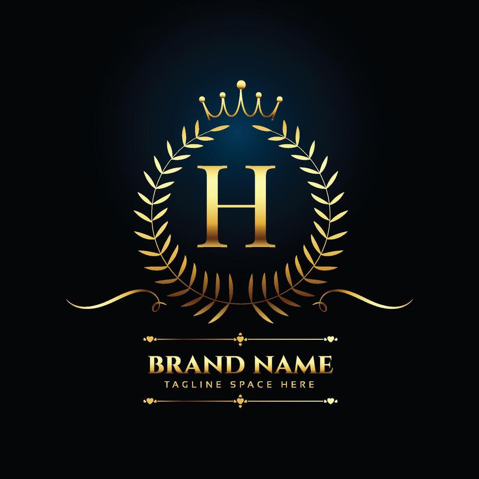 elegant en elegant brief h logo achtergrond voor zakelijke merken vector