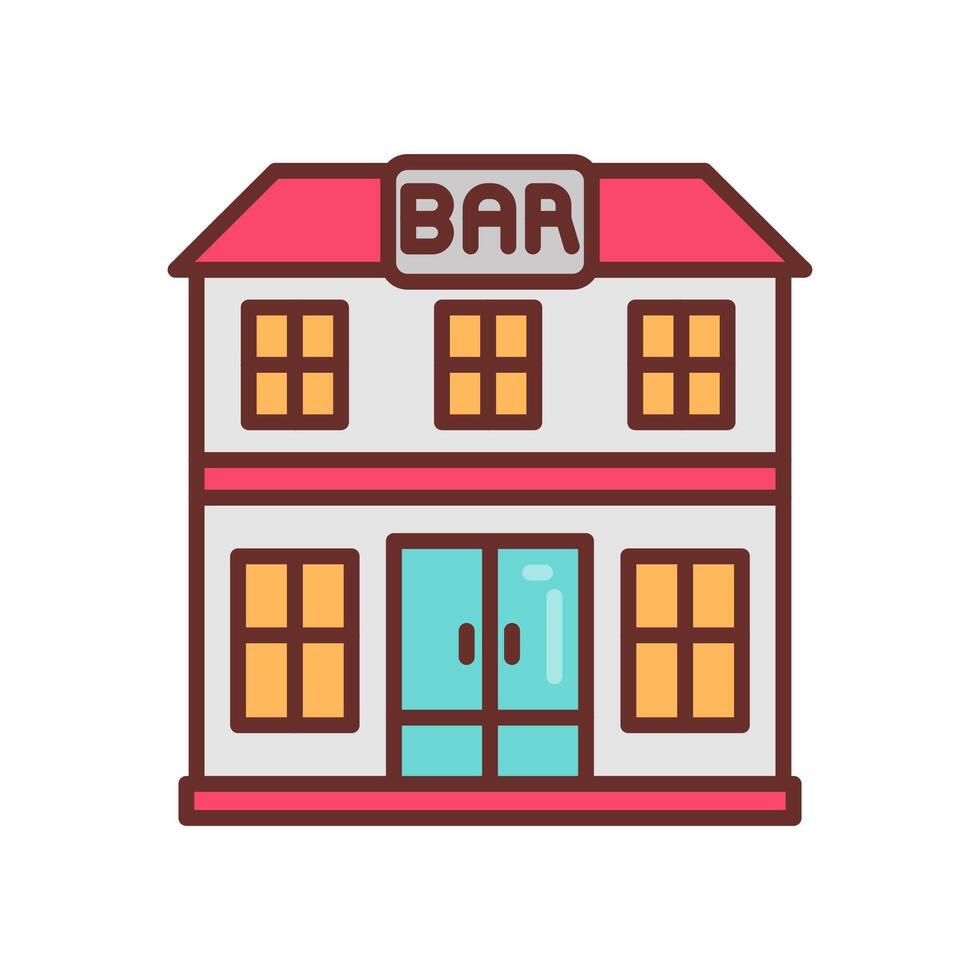 bar eetpatroon icoon in vector. logotype vector