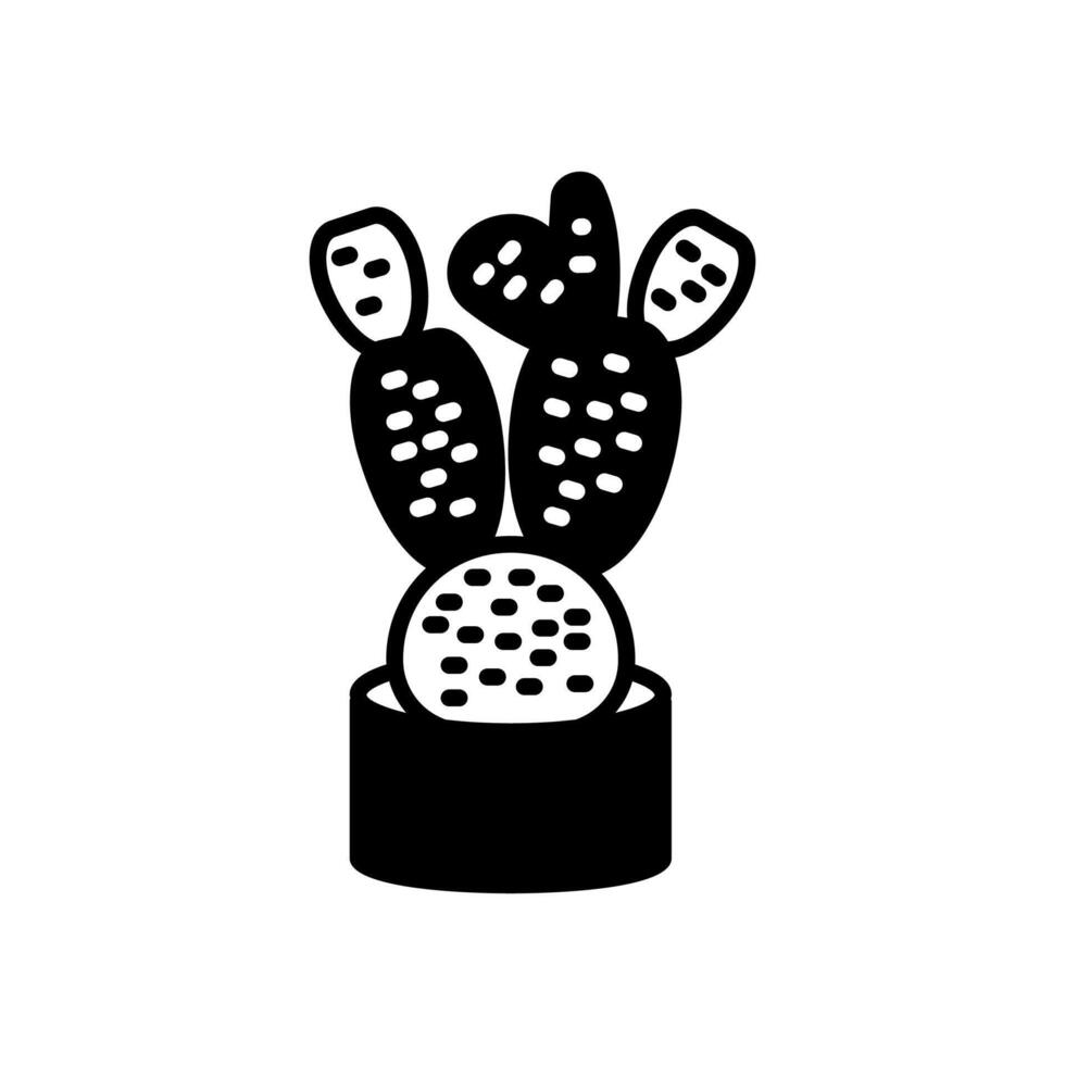 konijn oor cactus icoon in vector. logotype vector