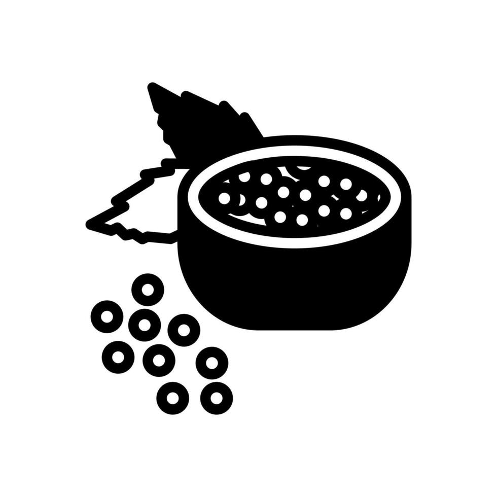 zwart peper icoon in vector. logotype vector