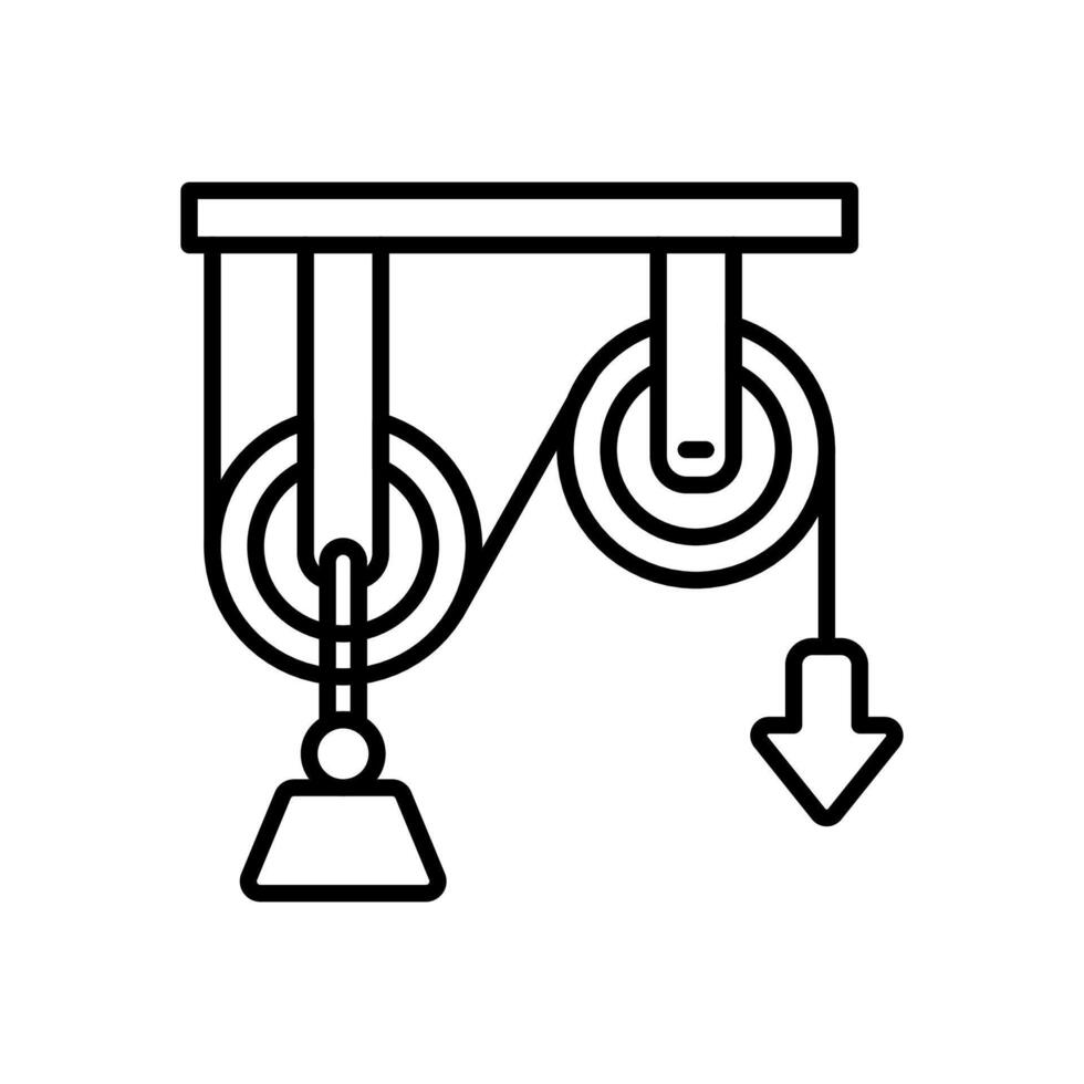 katrol icoon in vector. logotype vector