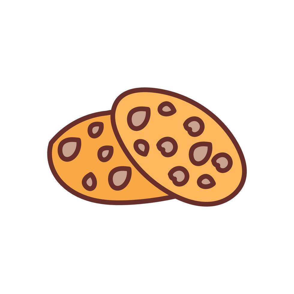 koekjes eetpatroon icoon in vector. logotype vector