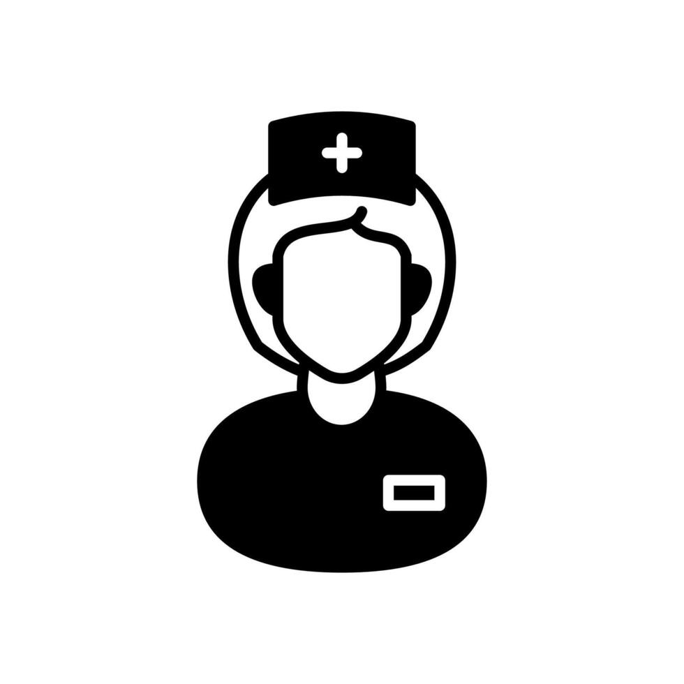 verpleegster icoon in vector. logotype vector