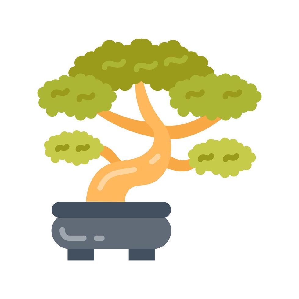 bonsai icoon in vector. logotype vector