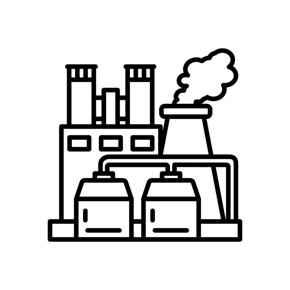 fabriek rook icoon in vector. logotype vector
