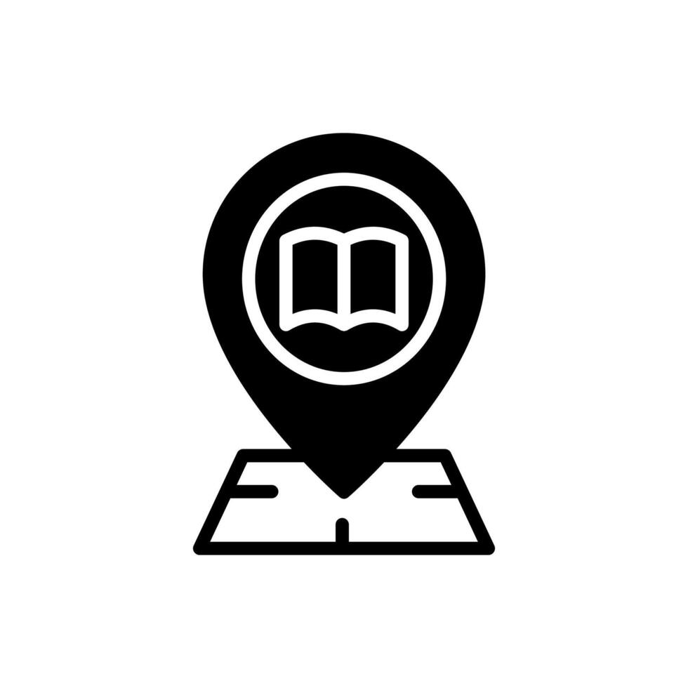 bibliotheek plaats icoon in vector. logotype vector