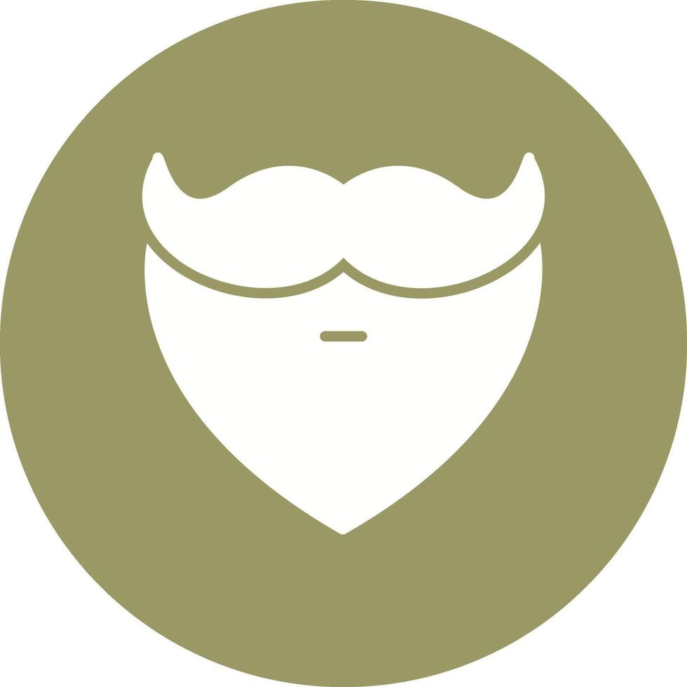 baard en snor ik vector icoon