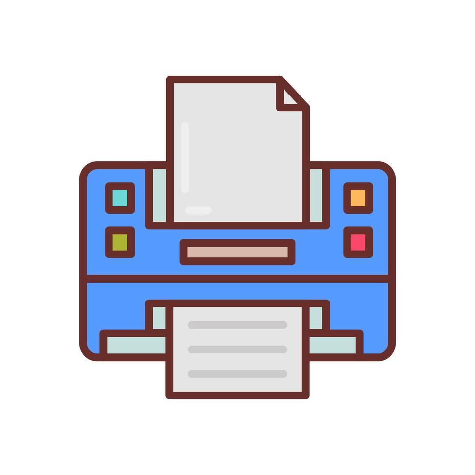 printer icoon in vector. logotype vector