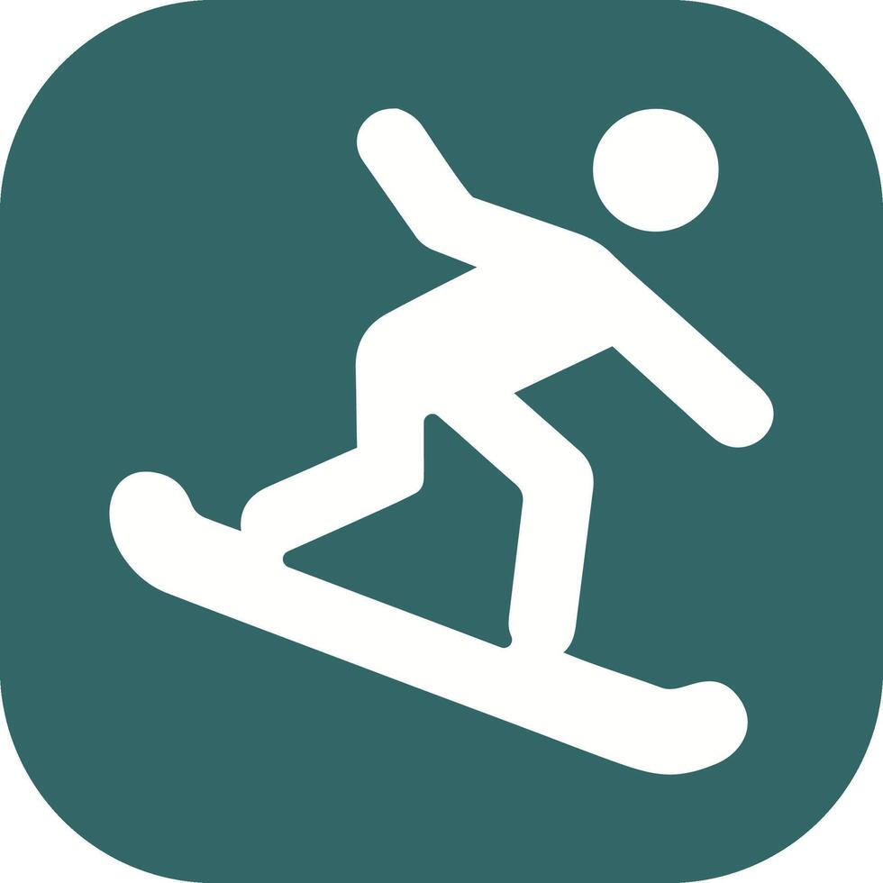 snowboard vector icoon