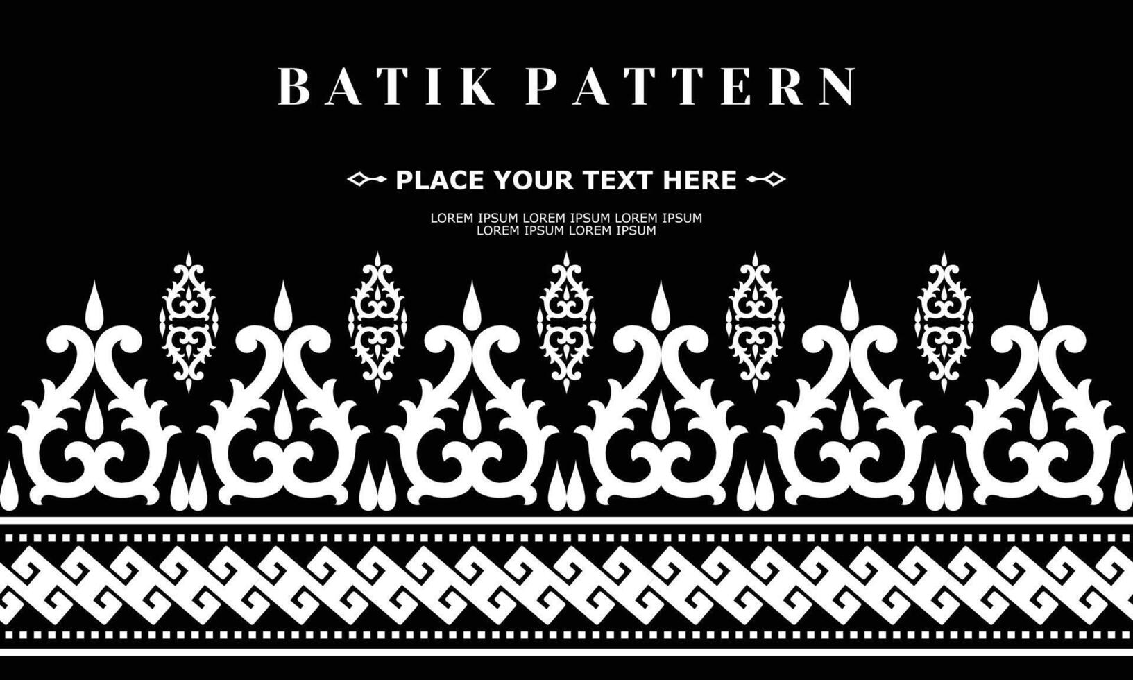 vector luxe en elegant traditioneel batik ornament patroon