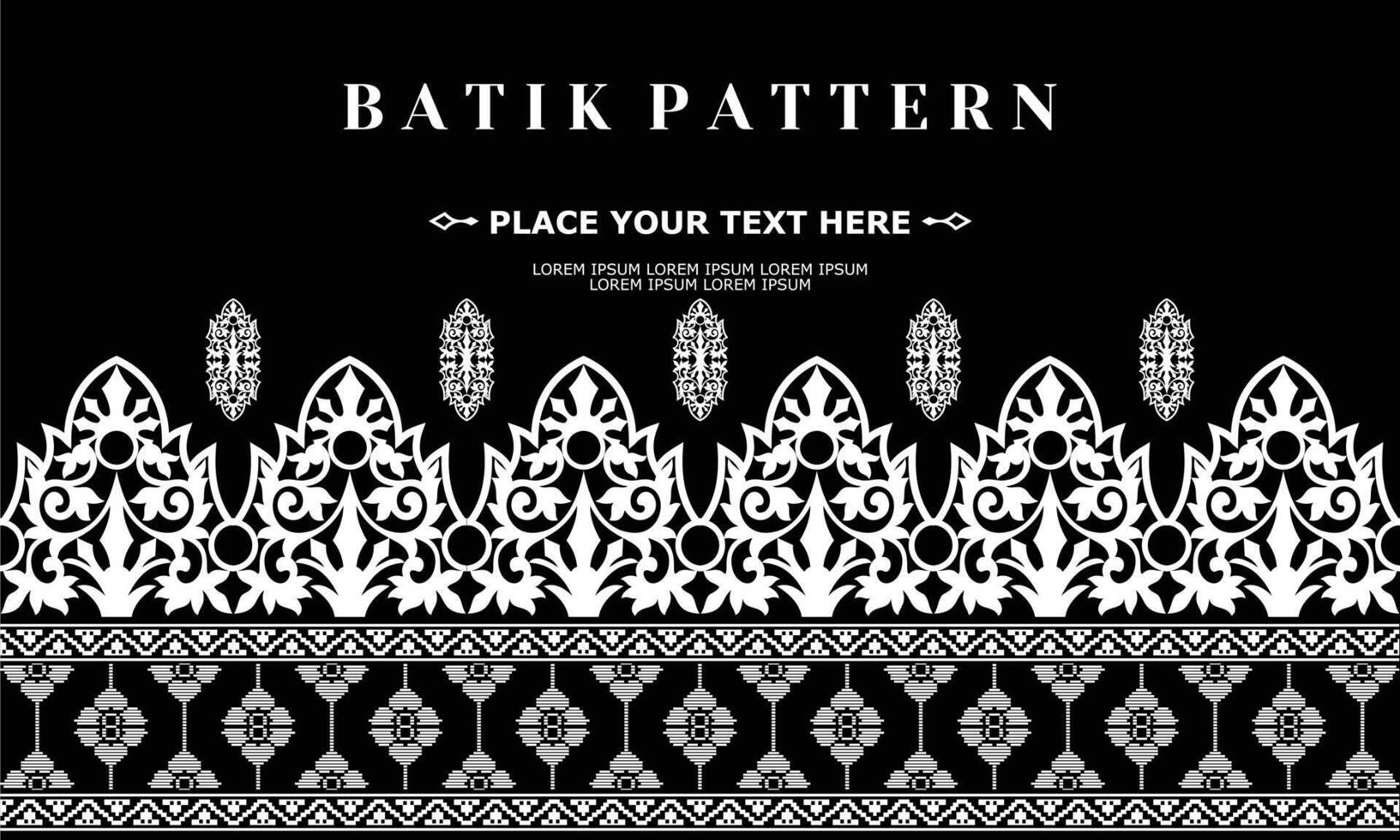 vector luxe en elegant traditioneel batik ornament patroon