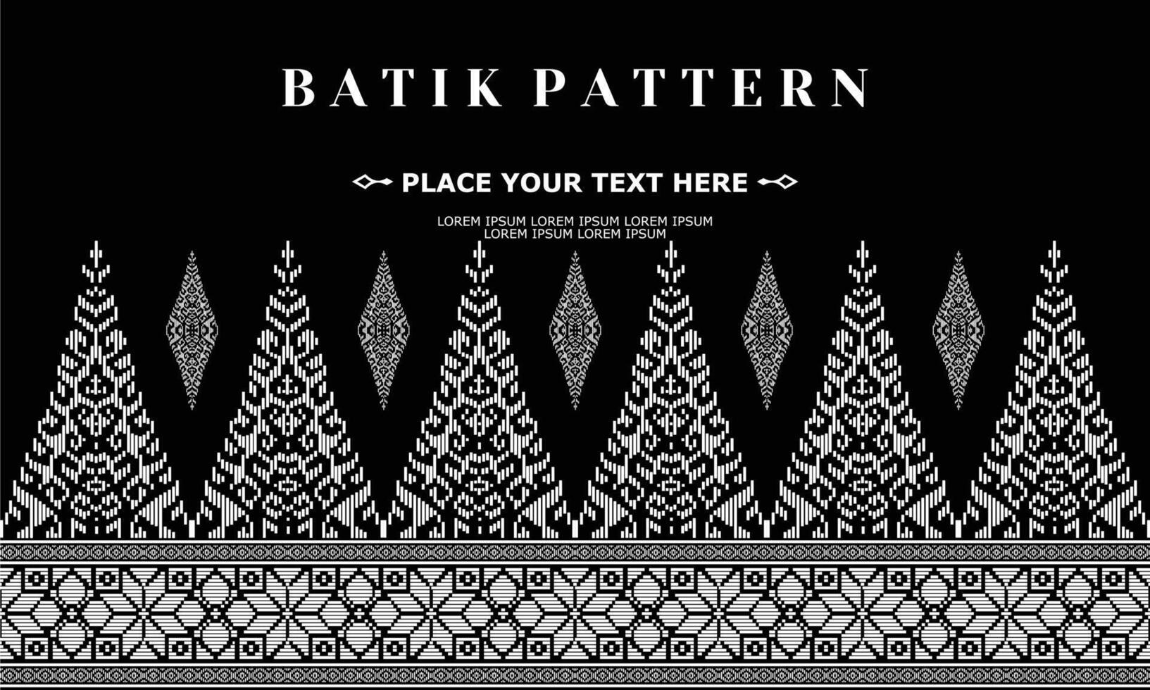 vector luxe en elegant traditioneel batik ornament patroon