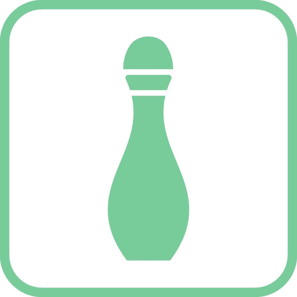 bowling pin vector icon