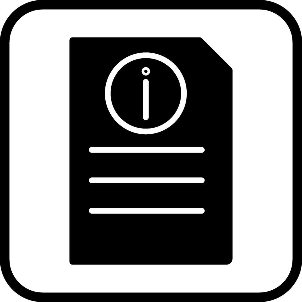 informatie document vector icoon