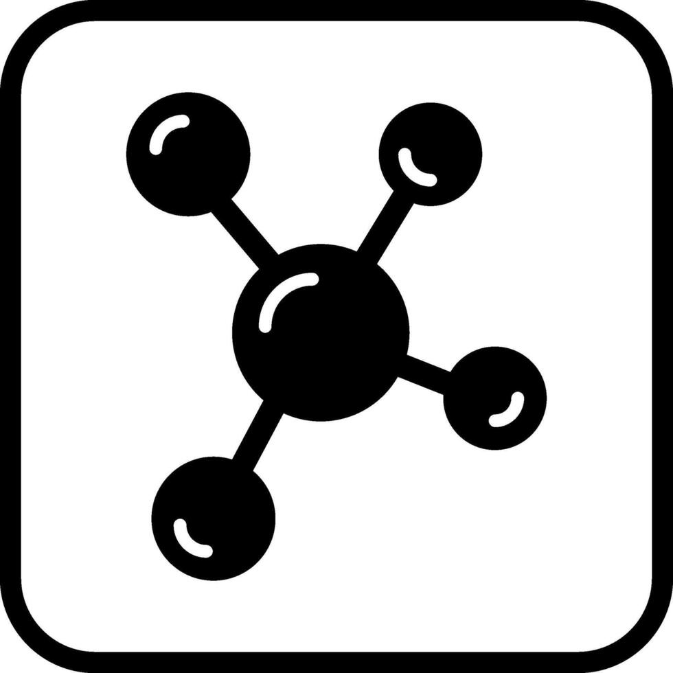 molecuul vector pictogram