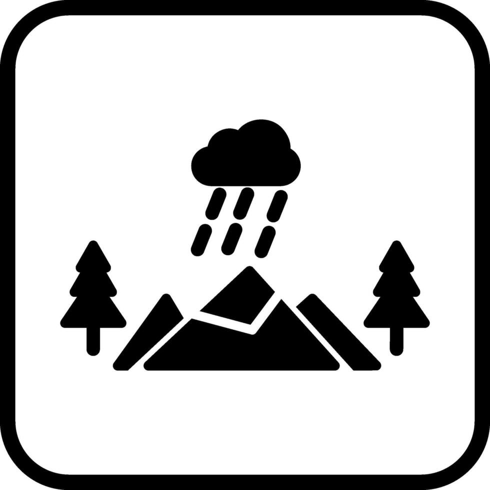 berg vector pictogram