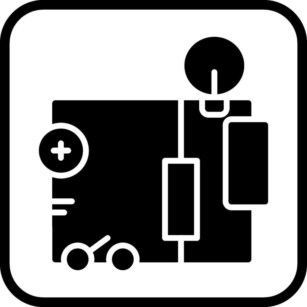 elektrisch stroomkring vector icoon