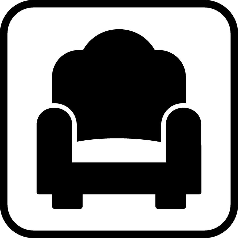 single sofa vector icoon