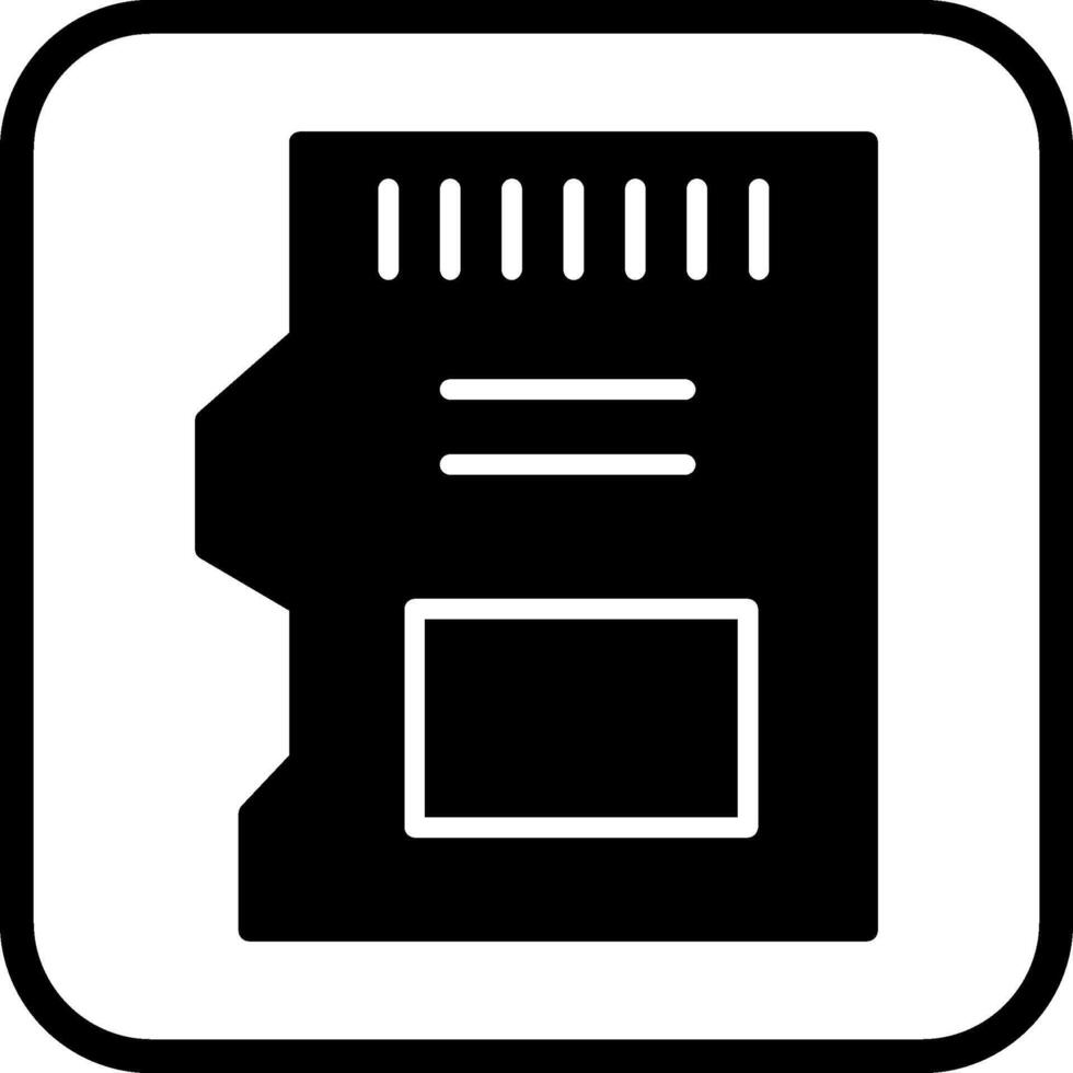 sd-kaart vector pictogram