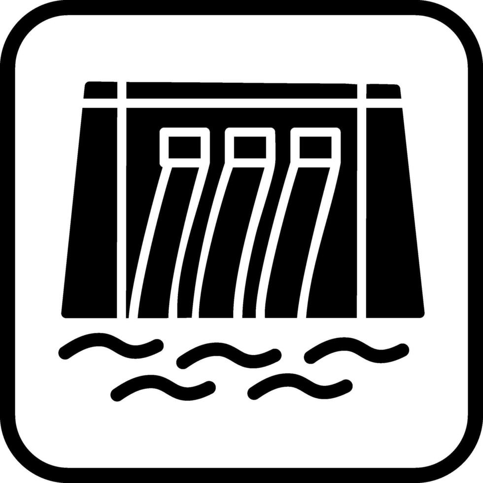 water dam vector icoon