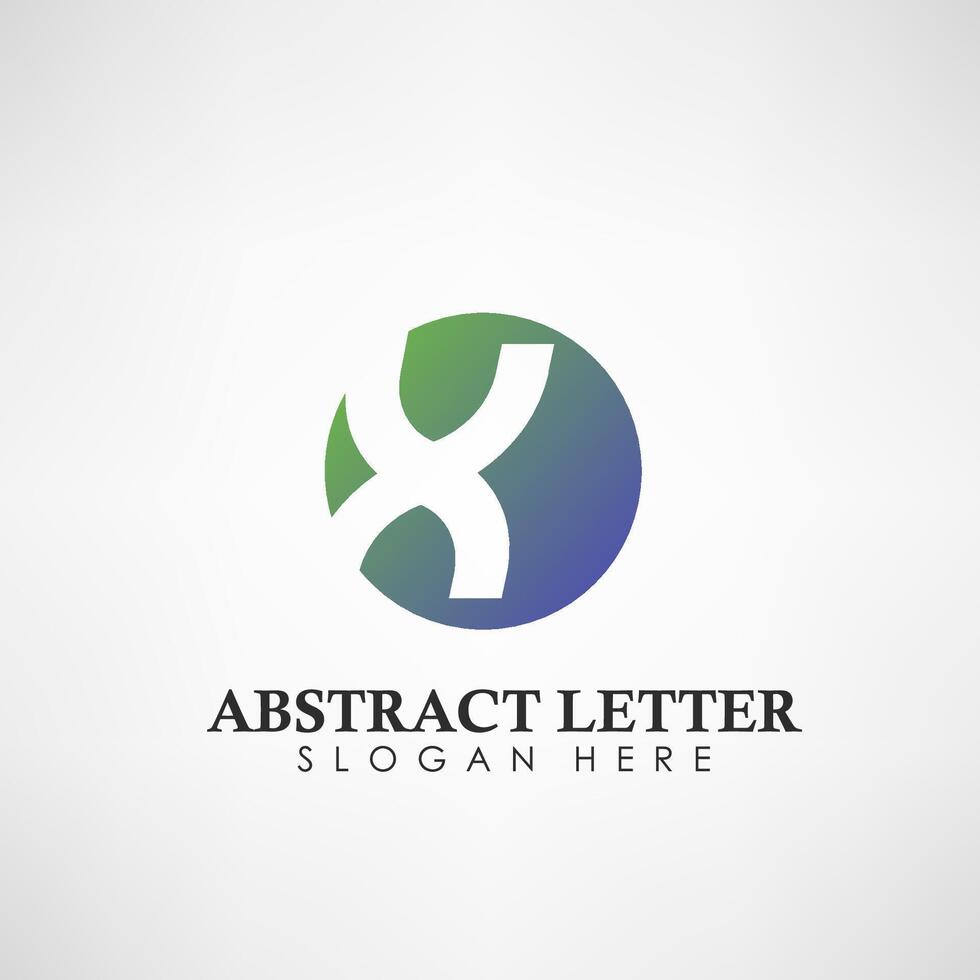 abstract brief X logo. geschikt voor handelsmerken, bedrijf logo, en ander, vector illustratie