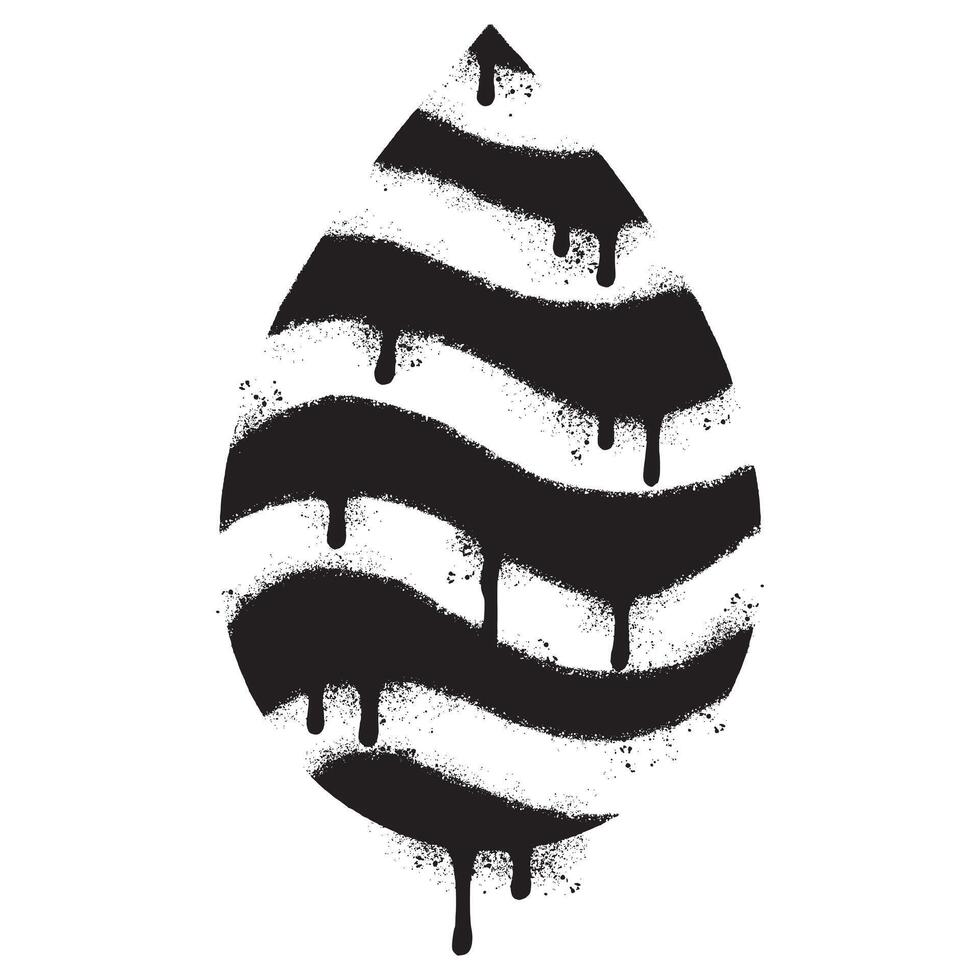 verstuiven geschilderd graffiti water laten vallen logo vector icoon geïsoleerd Aan wit achtergrond.
