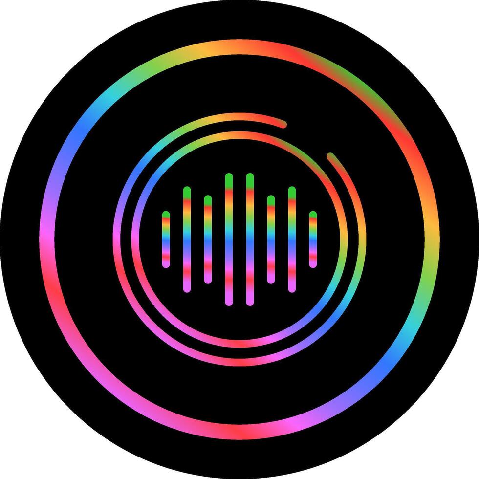 audio spectrum vector icoon
