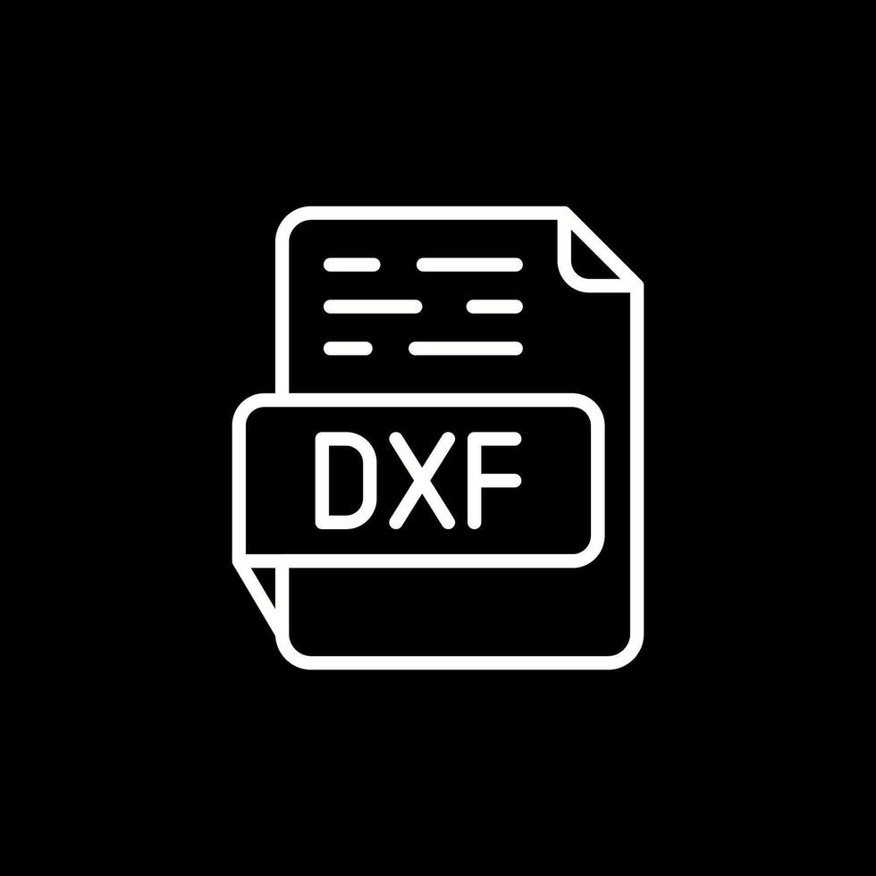 dxf vector icoon