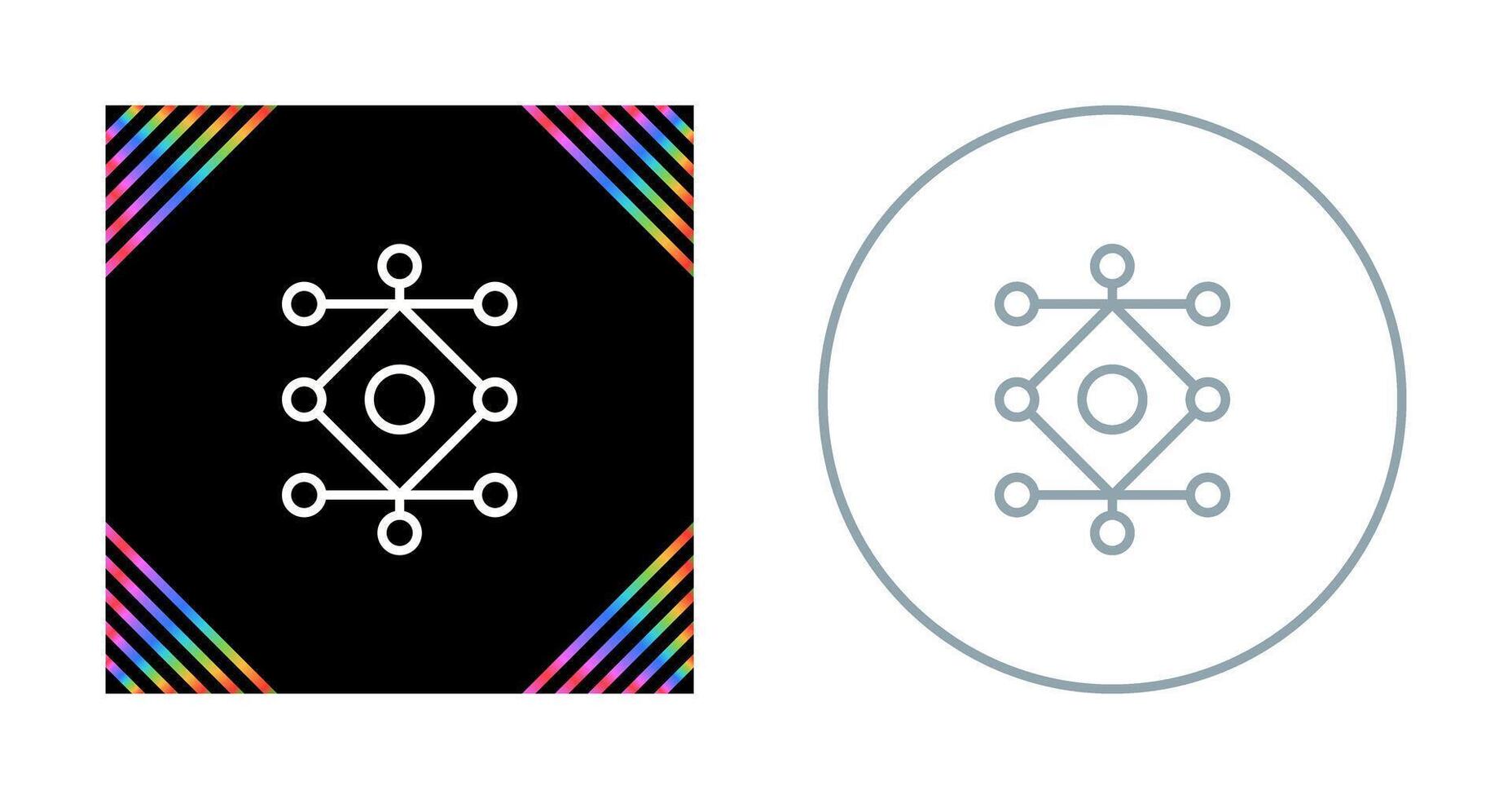 netwerk analyse vector icoon