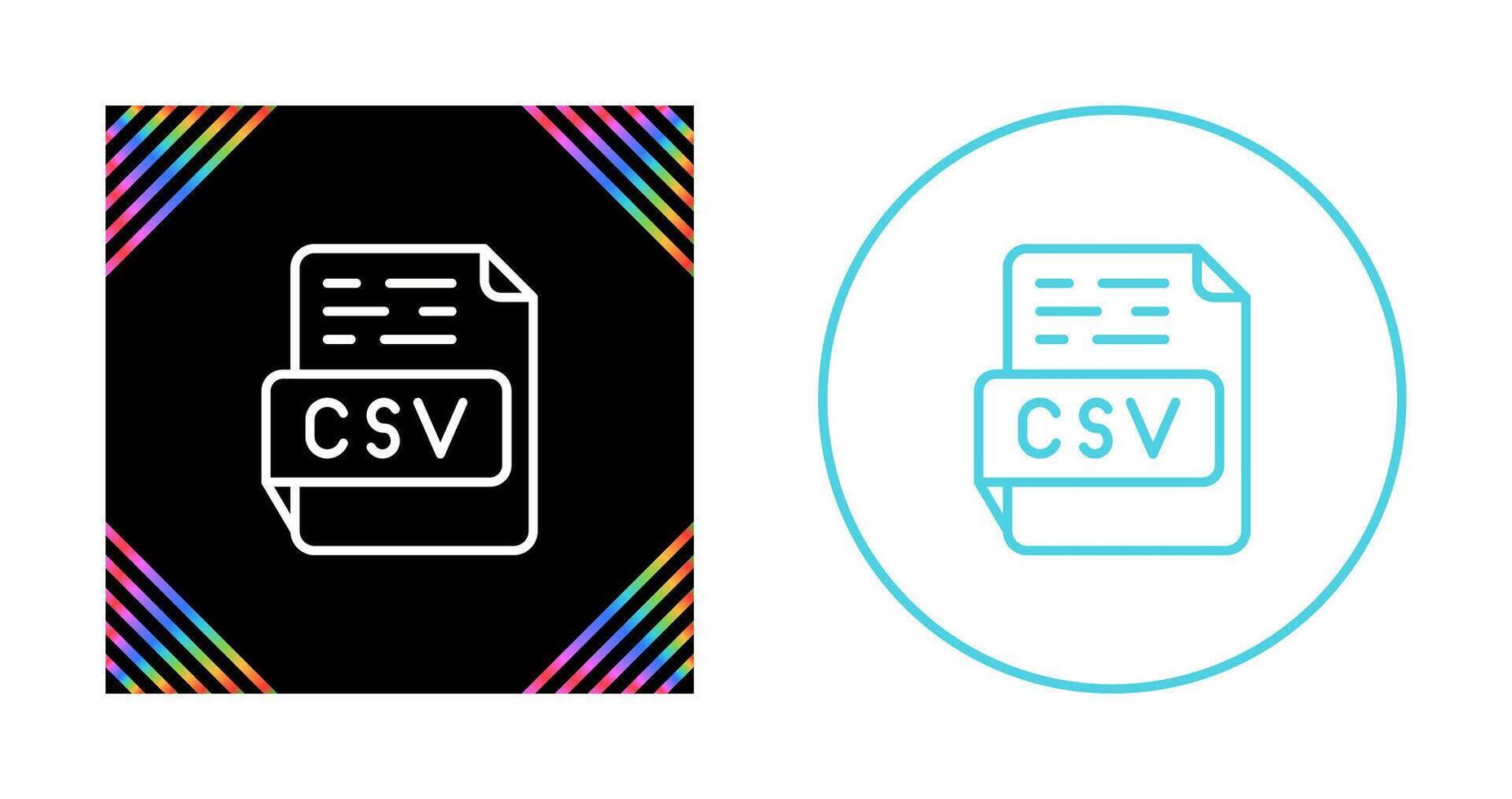 csv vector icoon