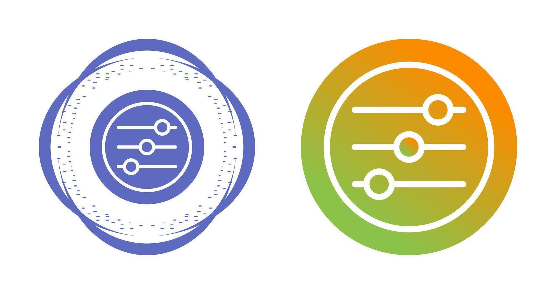 instellingen schuifregelaars vector icoon