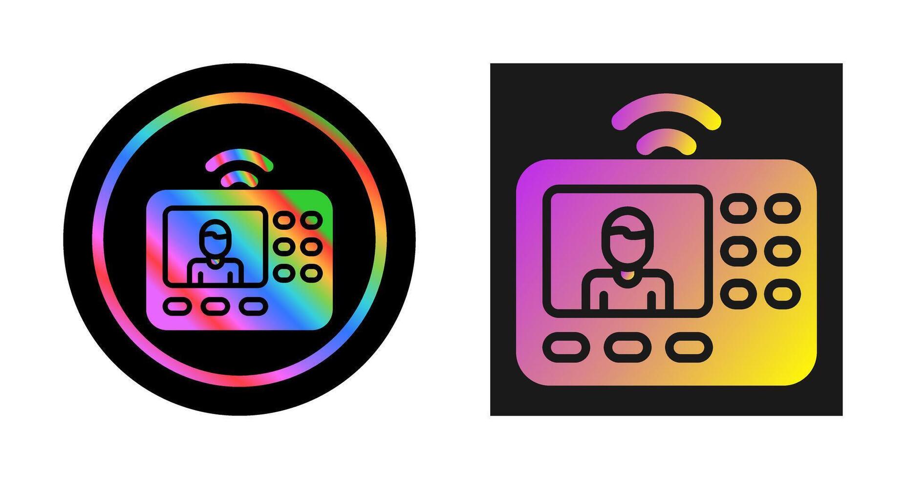 intercom systeem vector icoon