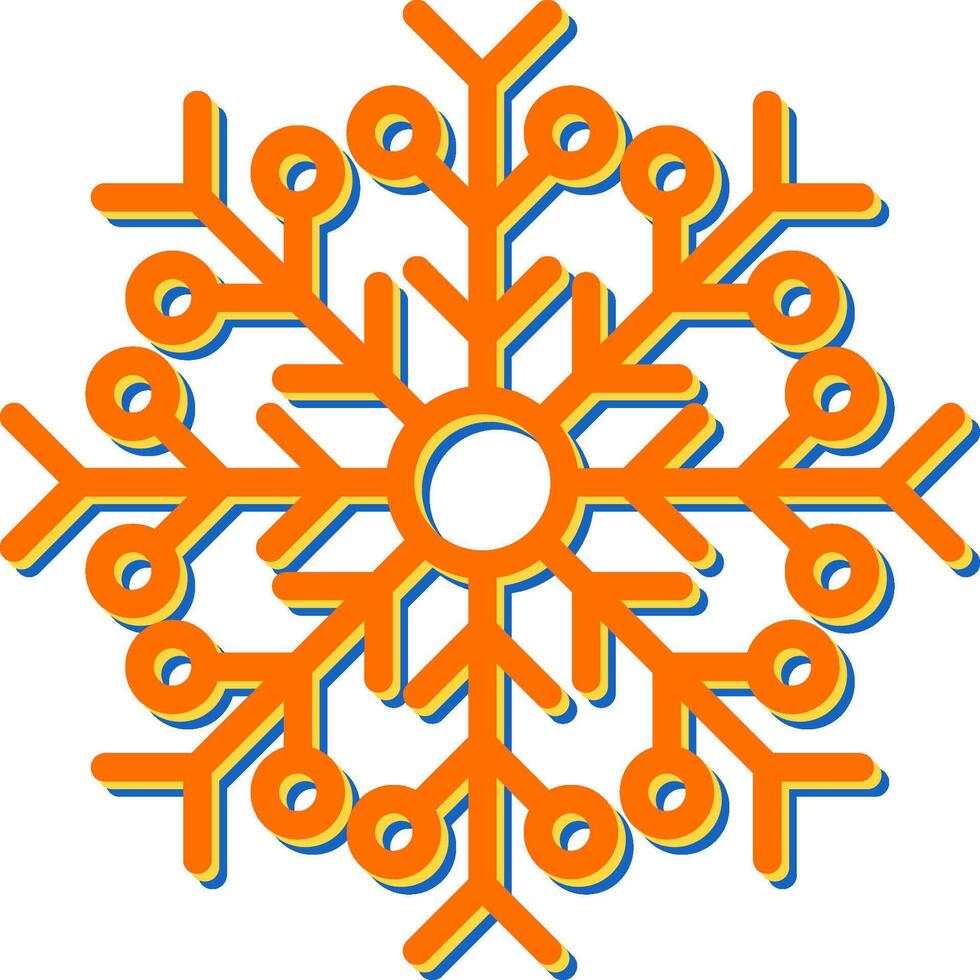 sneeuwvlok vector pictogram