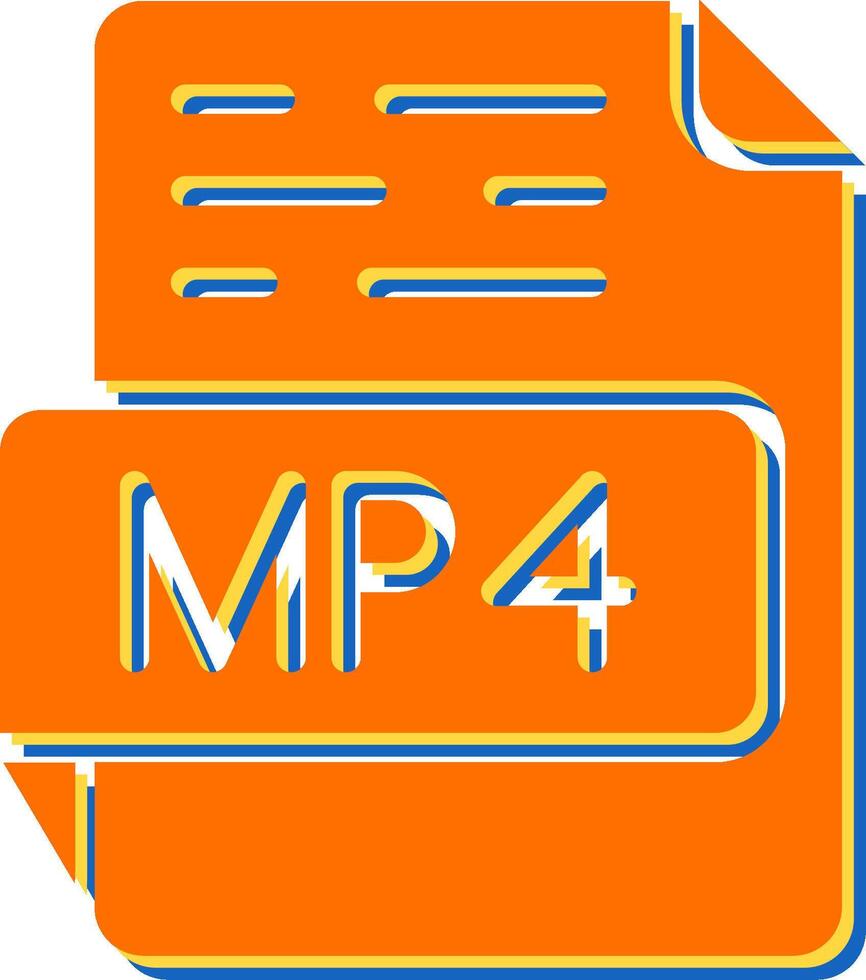 mp4 vector icoon