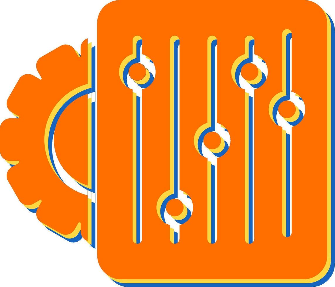 instellingen vector pictogram